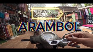 Driving around In Arambol 🏍️🌏  Goa 2024  India bike drive [upl. by Ynneg]