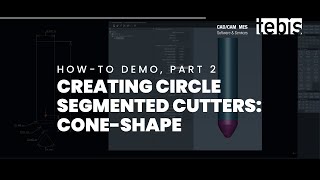 Tebis Tutorial Series Part 2  ConeShape Circle Segmented Cutter [upl. by Jacinda]