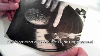 Akai folder direct drive draaitafel AP306 AP206 hifimuseumnl [upl. by Biegel]