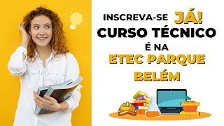 Inscrições  Etec Parque Belém [upl. by Annavas]