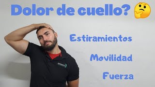 Ejercicios para dolor de cuello tension hernias discales esguinces etc [upl. by Josi]