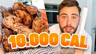 De 10000 Calorie Challenge maar ik moet alles zelf koken [upl. by Hannazus950]