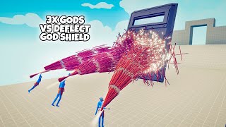 3x GODS vs DEFLECT GOD SHIELD  TABS Totally Accurate Battle Simulator Gameplay [upl. by Adigun]