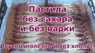 Пастила без варки и без сахара Вкусно и полезно Домашний простой рецепт быстро и без всяких хлопот [upl. by Yzmar]