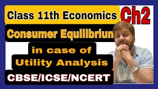 Consumer equilibrium utility analysis Two commodities [upl. by Nichani]