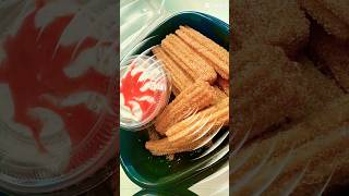 Peach Cobbler Factory churrosstrawberrywhippedcream foodie [upl. by Trebreh]