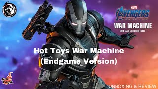 Hot Toys War Machine Endgame Version Unboxing and Review [upl. by Hopper]