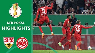 Eintracht wins intense SemiFinal  VfB Stuttgart vs Eintracht Frankfurt 23  DFBPokal [upl. by Lea465]