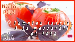 Recette de tomates farcies à la mozzarella et feta [upl. by Kristof159]