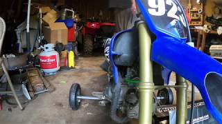 Yamaha TTR 50 Moose Training Wheel Install [upl. by Atoked]