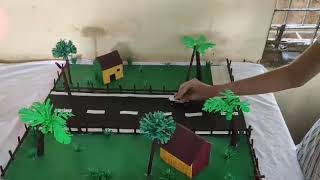 PIEZOELECTRICITY  PIEZOELECTRIC ROAD  SCIENCE PROJECT  PHYSICS  BY CUHSS STUDENTS  2020 [upl. by Elsie]