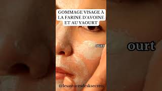 Gommage visage à la farine et yaourt cheveux haircare capillaires [upl. by Magill]