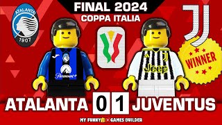 Coppa Italia Final 2024 • Atalanta vs Juventus 01 • Italian Cup Goals amp Highlights Lego Football [upl. by Kermie]