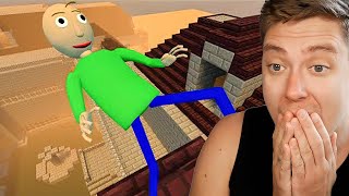 Reacting Baldis Basics ragdoll in minecraft [upl. by Lehet]