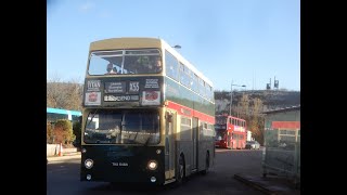 The Last DMS London Transport Leyland Fleetline B20 DM2646 THX646S on Route X55 Ensign Running Day [upl. by Wilburt]