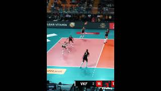 Ayça Aykaç🤝Sıla Çalışkan  Liberos Also Score Points😅 voleybol [upl. by Puto]