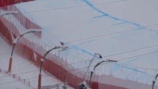 Hahnenkamm Rennen 2016 Crash Unfall 1912016 Kitzbühel Streif [upl. by Dionisio]