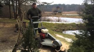 Stump grinder Dosko 337 [upl. by Azeret]