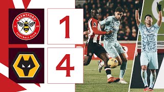 Hwang double beats Bees 🐺🐝  Brentford 14 Wolves  Premier League Highlights [upl. by Pickett]