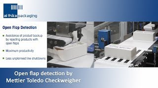 Pharmaceutical checkweighing  Open Flap Detection by Mettler Toledo  Al Thika Packaging [upl. by Damalas]