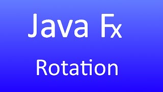 JavaFX 21  Nodes Rotieren [upl. by Vatsug]