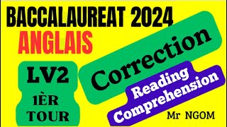 Bac 2024  Corrigé Épreuve Anglais Lv2 Du 1Èr Tour  Reading Comprehension [upl. by Shelton]