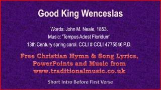 Good King Wenceslasviolaflute  Christmas Carols Lyrics amp Music [upl. by Nymassej]