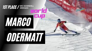 Marco Odermatt WC DH Wengen 11124 [upl. by Earissed501]