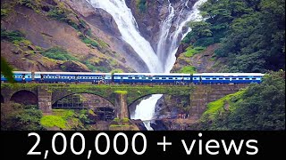 Dudhsagar Waterfall  Indian Travel Documentary  A Trip To Dudhsagar  Train Passing Dudhsagar [upl. by Inaliel915]