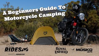 A Beginners Guide To Motorcycle Camping  IMS Rides [upl. by Tnairb758]