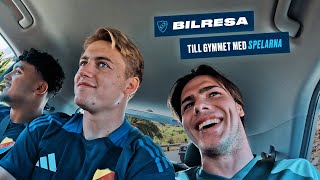 Bilresa med spelarna till gymmet  Gran Canaria [upl. by Enimisaj]