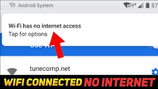 WiFi Connected But No Internet Problem Fix✅  WiFi Internet Problem 2024 [upl. by Dickson]