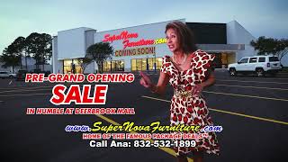 Supernova Furniture PreGrand Opening Sale in Humble at Deerbrook Mall [upl. by Dranoc61]