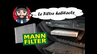 Remplacer le Filtre Habitacle Mann Filter sur GOLF 7 [upl. by Jacintha]