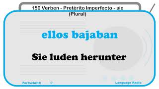 150 Spanische Verben  Pretérito imperfecto  sie plural [upl. by Ferwerda]