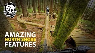 Riding Insane amp Beautiful North Shore MTB features [upl. by Yi444]