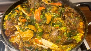 How to make Okra Soup  best okra soup recipe [upl. by Leruj]