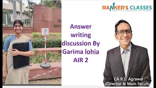 Answer writing discussion by Garima UPSC commerce optional [upl. by Peckham]