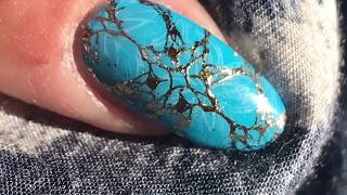 CND™ Shellac™ And Yours Stamping design tutorial [upl. by Ailisec279]