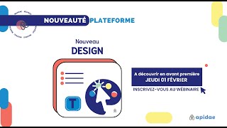 Avantpremière  Lancement du nouveau design Apidae [upl. by Joye]