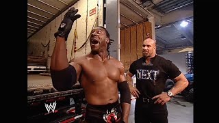 Booker T officially welcomes Goldberg to the WWE 04282003 [upl. by Folberth604]