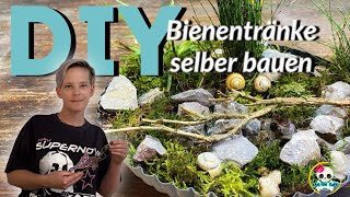 DIY  Bienentränke selber bauen  Sommerdeko [upl. by Palmira]