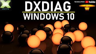 How to Run DirectX Diagnostic Tool in Windows 10 DxDiag  TechSolutionZ [upl. by Lednyc]