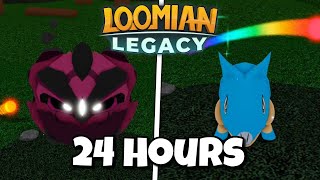 How lucky can I be in 24 Hours Hunting in Cosmiore Event 2022  Loomian Legacy Roblox [upl. by Ahsuatal]