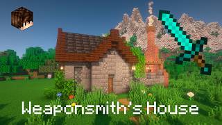 How to Build a Weaponsmiths House  Minecraft Tutorial [upl. by Burnight]