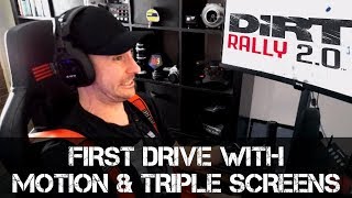 TOO MUCH FUN  Dirt Rally 20  First Drive with Motion amp Triple Screens [upl. by Aylat]