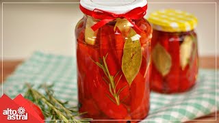 Como fazer pimenta em conserva  Receitas [upl. by Ardnalac]