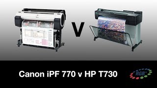 CANON iPF770 Vs HP T730 [upl. by Cattier]