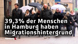 Anstieg der Bevölkerung mit Migrationshintergrund in Hamburg [upl. by Etiragram]