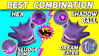 Which is Gengars Best Moveset Combination  Gengars Moveset Comparsion  Pokemon Unite clips [upl. by Loren]